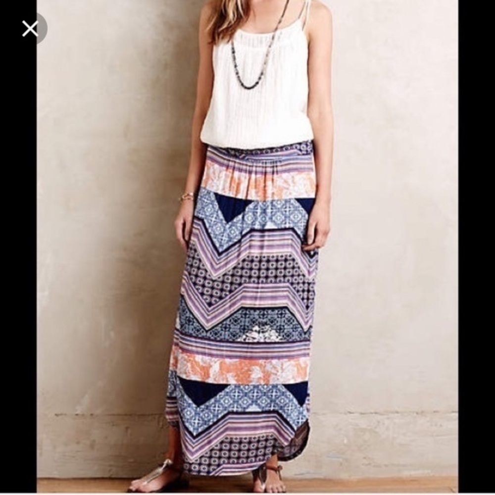 Anthropologie‎ Maeve Couloir Maxi Skirt